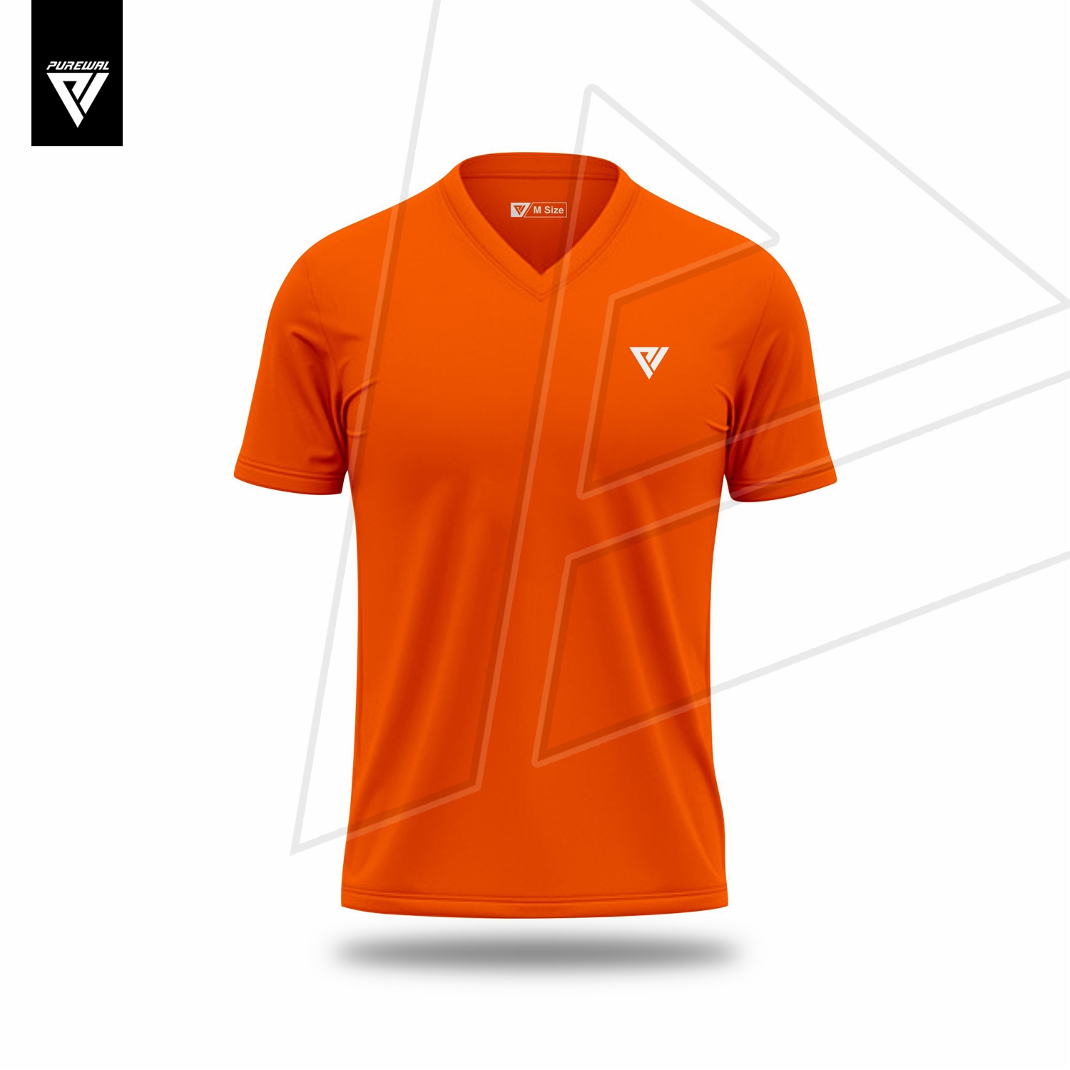 T-Shirt - V Neck - Orange