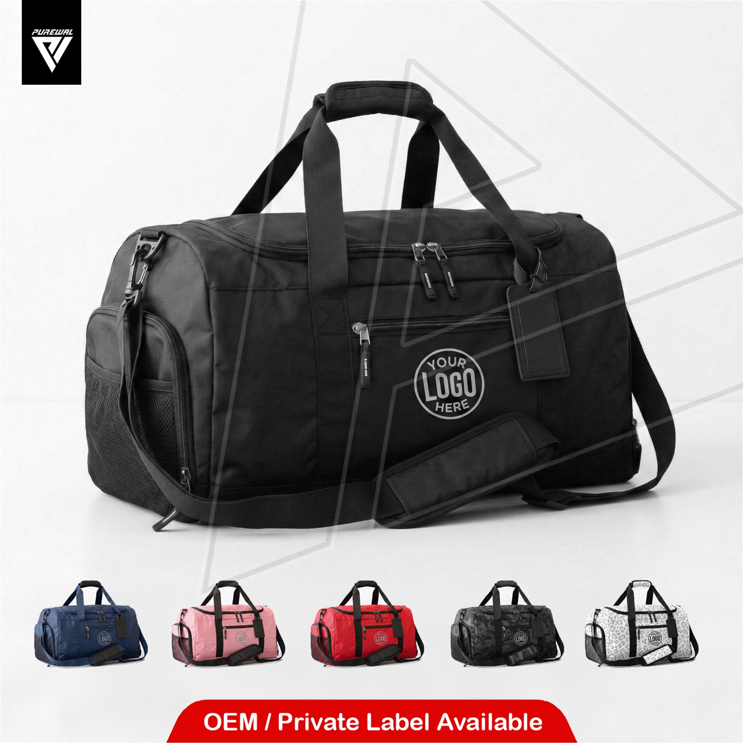 Athletic Gear Duffel Gym Bag