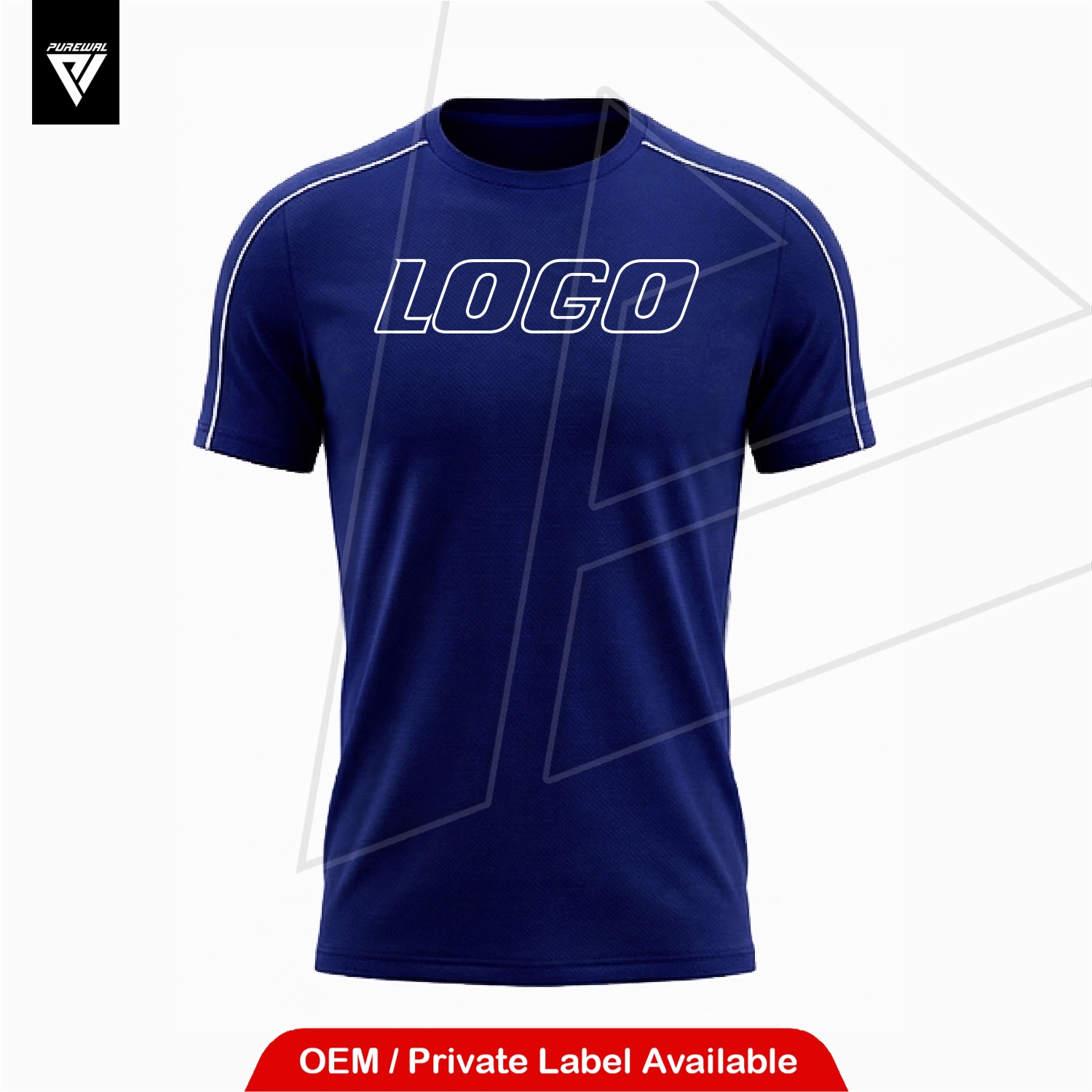 Essential T-Shirt with White Piping