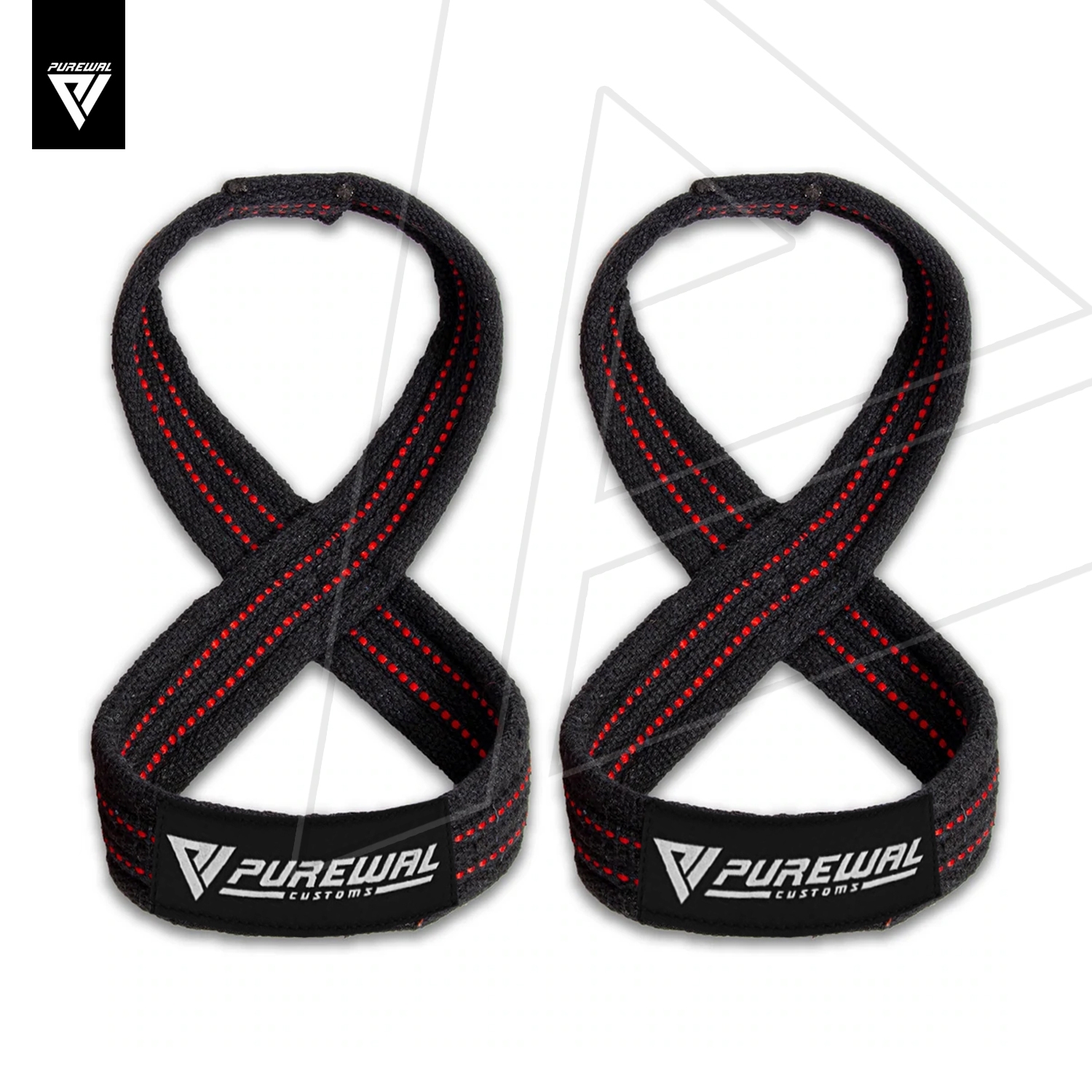 Figure 8 Lifting Straps - Black | Red